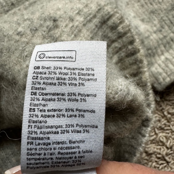 & Other Stories Alpaca Gray Oversized Cardigan Size Small - Picture 8 of 12